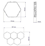 Lámpara Hexagonal LED RGB con control remoto