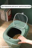 Contenedor plegable para alimento de mascota