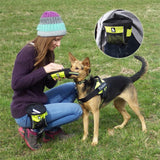 Bolsa para recompensas de perro, con clip y reflejante